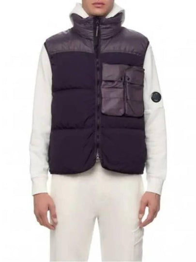 Eco Chrome-R Mixed Down Vest Purple - CP COMPANY - BALAAN 2