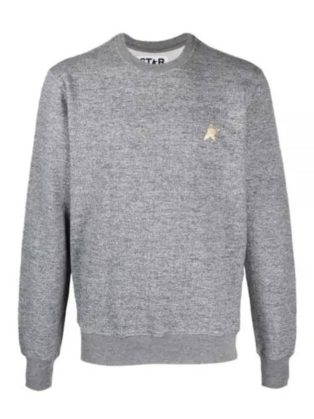 Women's Gold Star Athena Sweatshirt Melange Grey - GOLDEN GOOSE - BALAAN 2