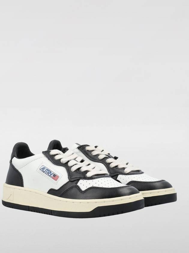 Medalist Leather Low Top Sneakers White Black - AUTRY - BALAAN 3