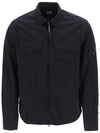 Chrome R Lens Wappen Overshirt Zip-Up Jacket Black - CP COMPANY - BALAAN 3