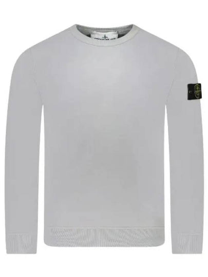 Wappen Patch Crew Neck Cotton Sweatshirt Grey - STONE ISLAND - BALAAN 2