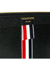 Intarsia Stripe Clutch Bag Black - THOM BROWNE - BALAAN 5