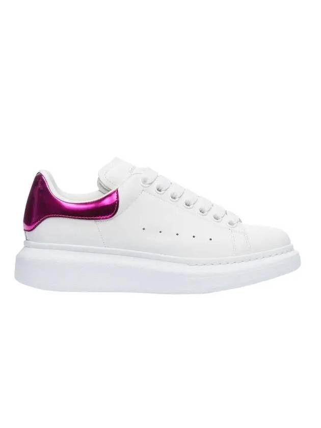 Oversole Metal Pink Tab Low Top Sneakers White - ALEXANDER MCQUEEN - BALAAN 3