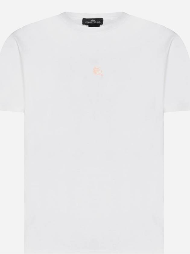 Shadow Project Logo Short Sleeve T-Shirt White - STONE ISLAND - BALAAN 2