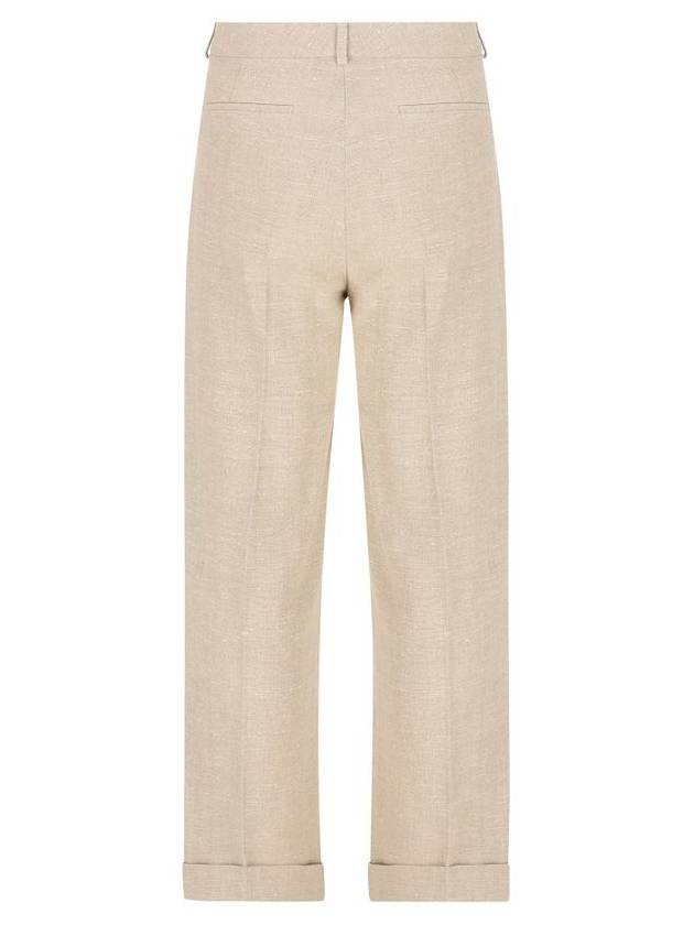 Valentino Garavani Trousers Natural - VALENTINO - BALAAN 2