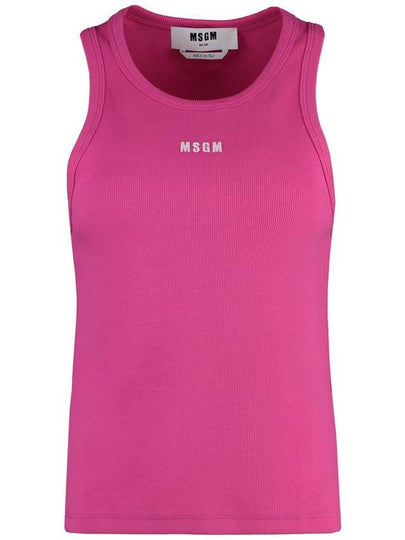 Short Sleeve T-Shirt 3641MDT82 24710814 Fucsia - MSGM - BALAAN 2