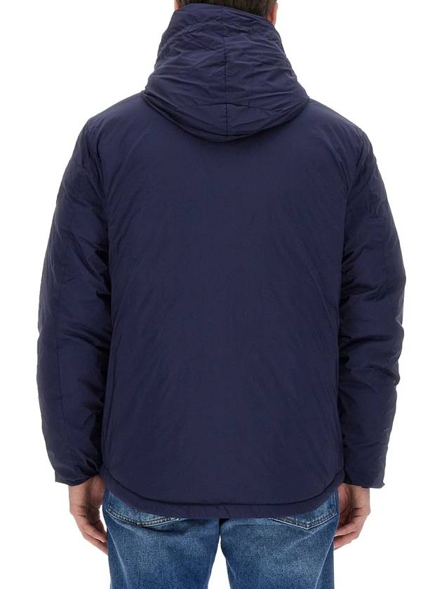 Lodge Down Hooded Padded Jacket Atlantic Navy - CANADA GOOSE - BALAAN 8