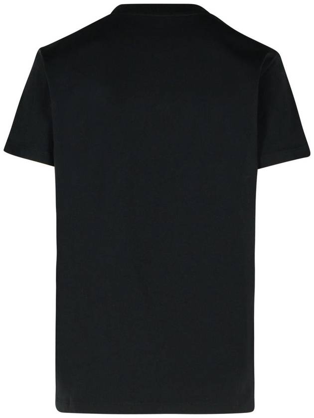 Moncler Black Cotton T-Shirt - MONCLER - BALAAN 3