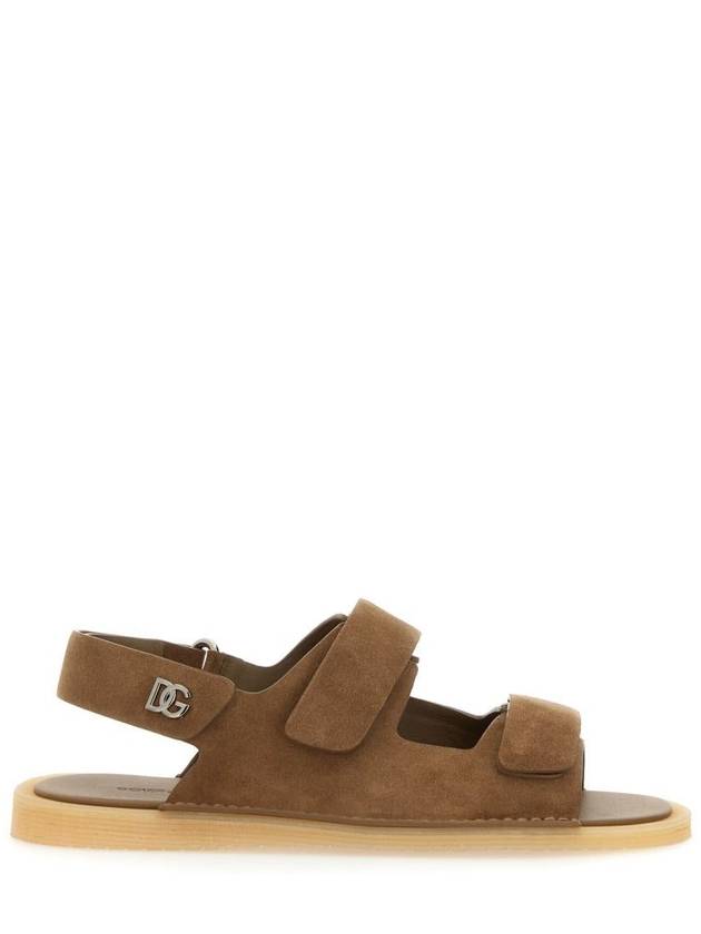 Dolce & Gabbana Suede Sandal - DOLCE&GABBANA - BALAAN 1