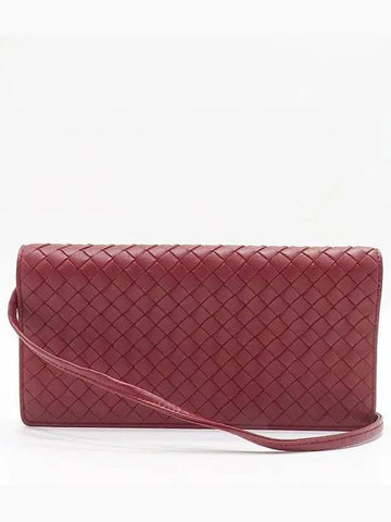 598290 Red Intrecciato WOC Mini Cross Bag - BOTTEGA VENETA - BALAAN 1