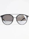 Eyewear Two Bridge Mirror Round Square Sunglasses Black - AGATHA APPAREL - BALAAN 2