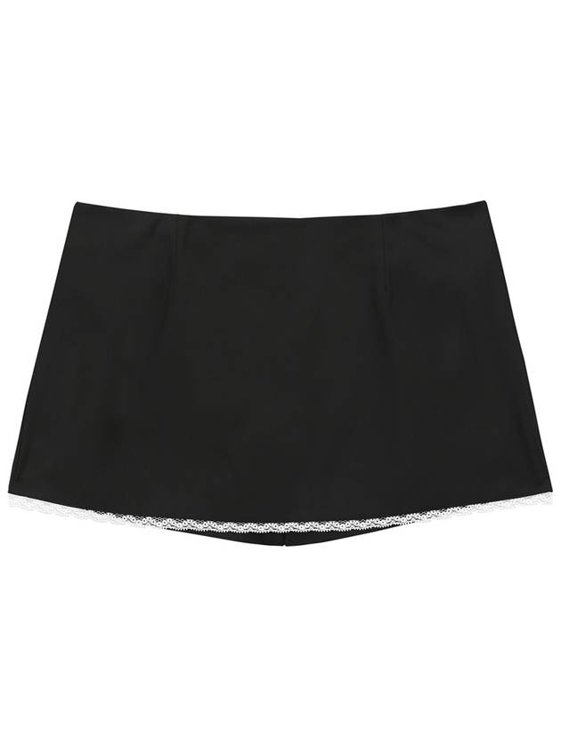 Lace Skirt with Shorts BLACK - CLUT STUDIO - BALAAN 5