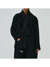 Neuer cashmere layered trench coat black - NOIRER - BALAAN 1