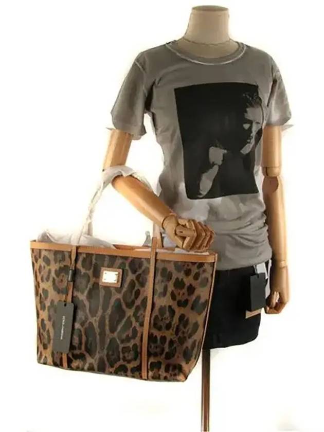 Leopard Tote Bag Brown - DOLCE&GABBANA - BALAAN 6