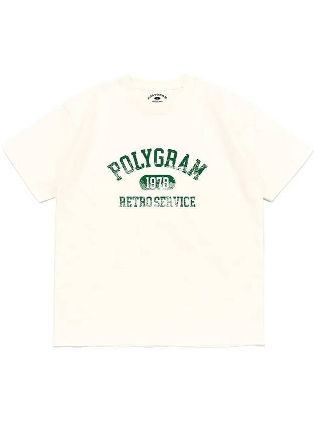 VINT RETRO SERVICE T SHIRTS IVORY - POLYGRAM - BALAAN 4