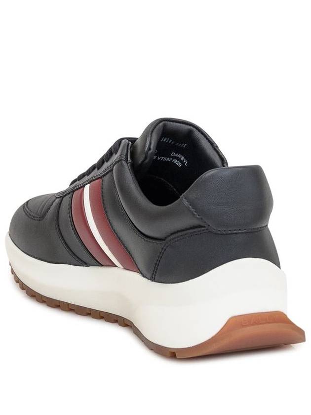 Darsyl Leather Low-Top Sneakers White Black - BALLY - BALAAN 4