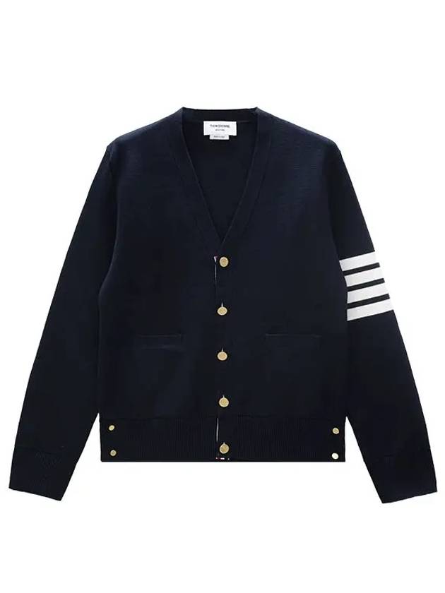 Milano Stitch 4 Bar Cardigan Navy - THOM BROWNE - BALAAN 2