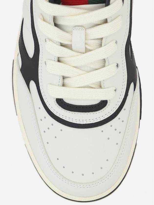 Re Web Leather Low Top Sneakers White - GUCCI - BALAAN 5