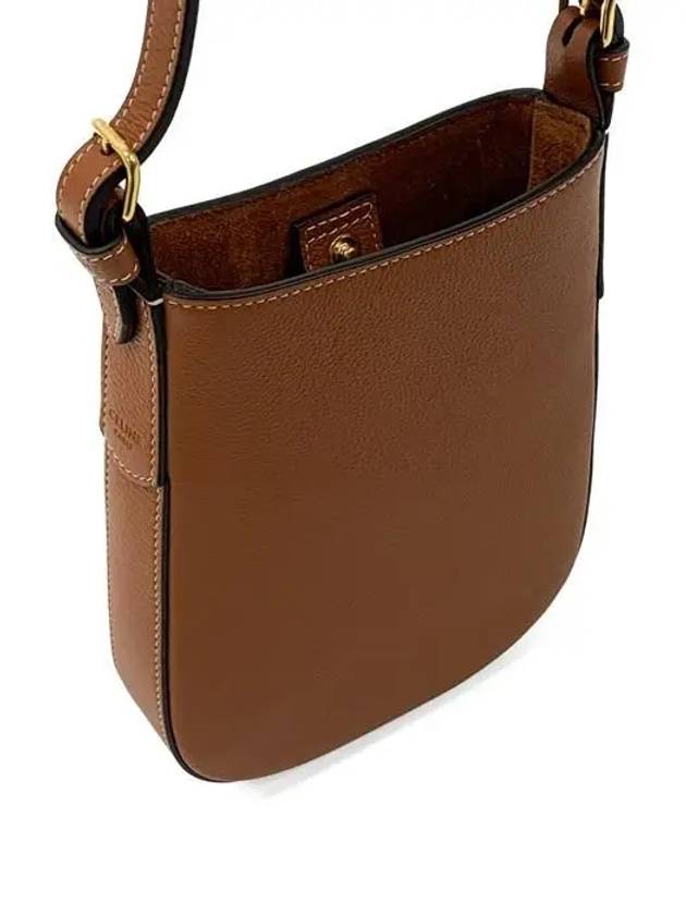 Heloise Supple Calfskin Phone Pouch Cross Bag Tan - CELINE - BALAAN 4