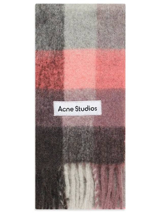 Check Mohair Muffler Mauve Bright pink - ACNE STUDIOS - BALAAN 2