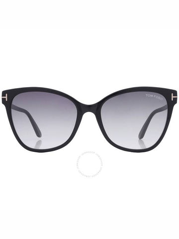 Tom Ford Ani Grey Gradient Cat Eye Ladies Sunglasses FT0844 01B 58 - TOM FORD - BALAAN 1