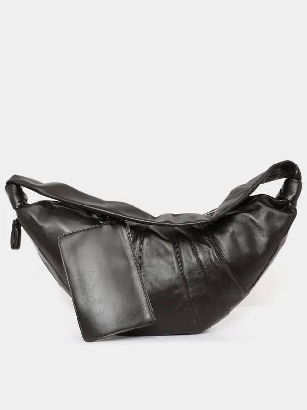 Croissant Large Cross Bag Dark Chocolate - LEMAIRE - BALAAN 3