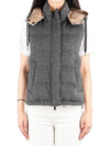 Women's Cashmere Vest Gray - BRUNELLO CUCINELLI - BALAAN.