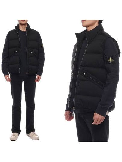 Seamless Tunnel Nylon Down Vest Black - STONE ISLAND - BALAAN 2