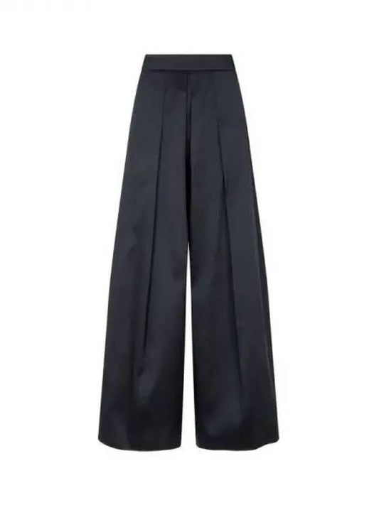 Women s Silk Blend Wide Pants Black 271980 - EMPORIO ARMANI - BALAAN 1