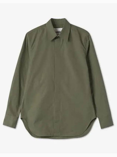 Classic Cotton Shirt Khaki JSMU600126MU244200330 - JIL SANDER - BALAAN 1