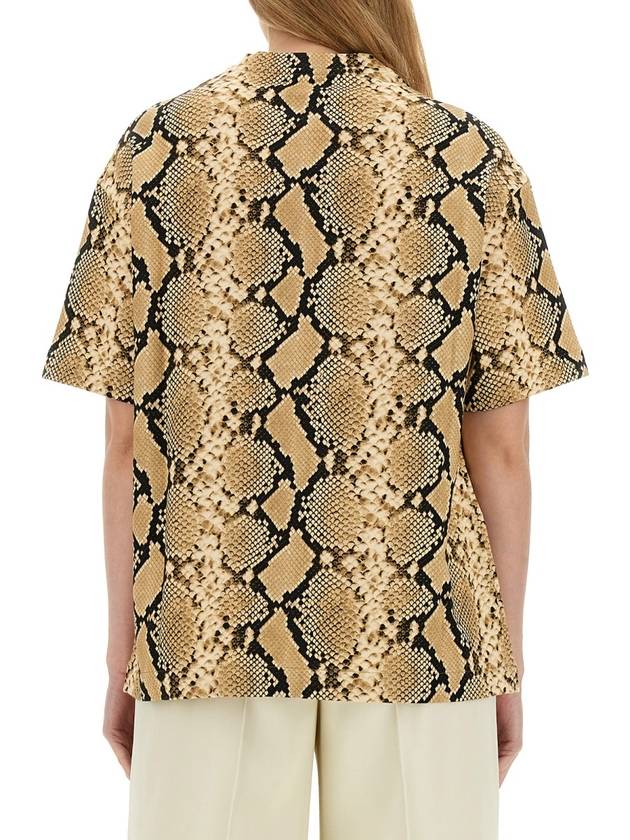 Snake Skin Print T-Shirt J03GC0119J20178 - JIL SANDER - BALAAN 3