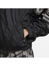 Icon Crush Swoosh Print Zip-Up Jacket Black Charcoal - NIKE - BALAAN 4