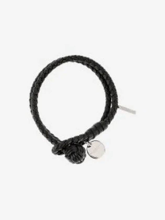 Intrecciato Double Weaving Bracelet Black - BOTTEGA VENETA - BALAAN 2