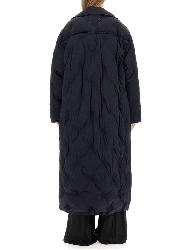 Recycled Nylon Padded Coat Black - MAISON MARGIELA - BALAAN 4