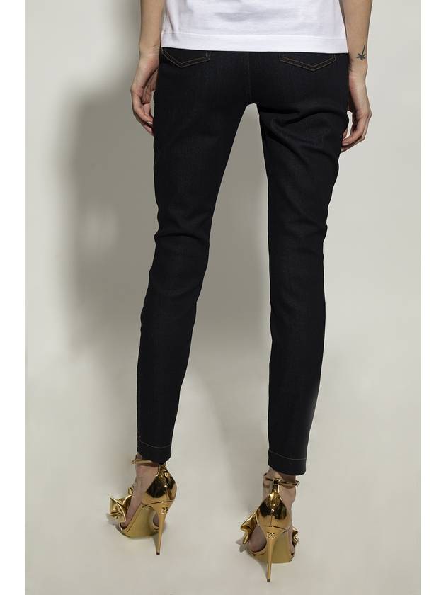 Women's Grace Stretch Denim Skinny Jeans Deep Blue - DOLCE&GABBANA - BALAAN 5