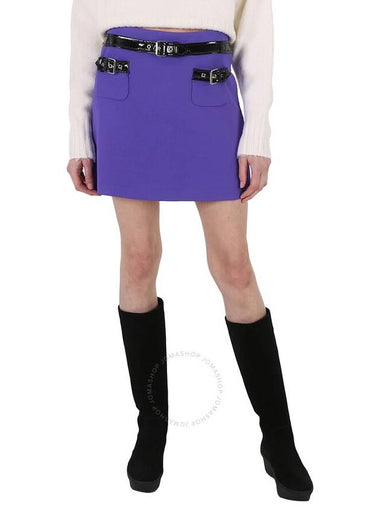 Moschino Ladies Purple Piped Mini Skirt, Brand Size 40 (US Size 6) - MOSCHINO - BALAAN 1