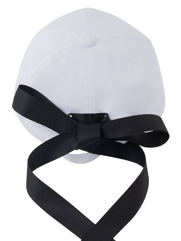 Golf Ribbon Decoration Big Logo White Black Ball Cap DO6212AC80-3 - DOYOUKNOWMC GOLF WEAR - BALAAN 2