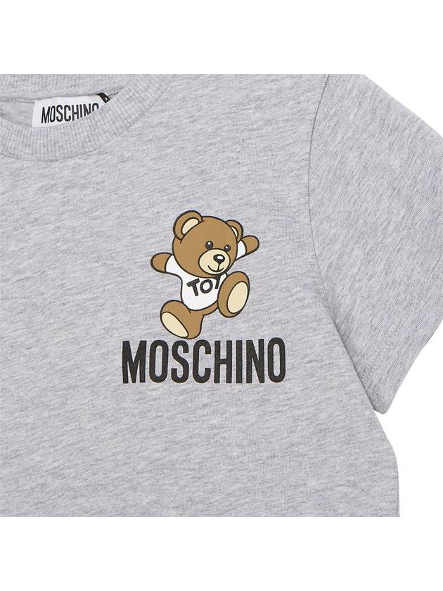 Kids short sleeved T shirt HUM04K LAA02 60926 Adults can wear - MOSCHINO - BALAAN 4