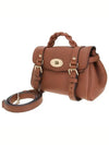 Alexa Heavy Grain Mini Tote Bag Chestnut - MULBERRY - BALAAN 3