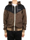 Men's Monogram Nylon Hooded Jacket Beige Black - CELINE - BALAAN 2