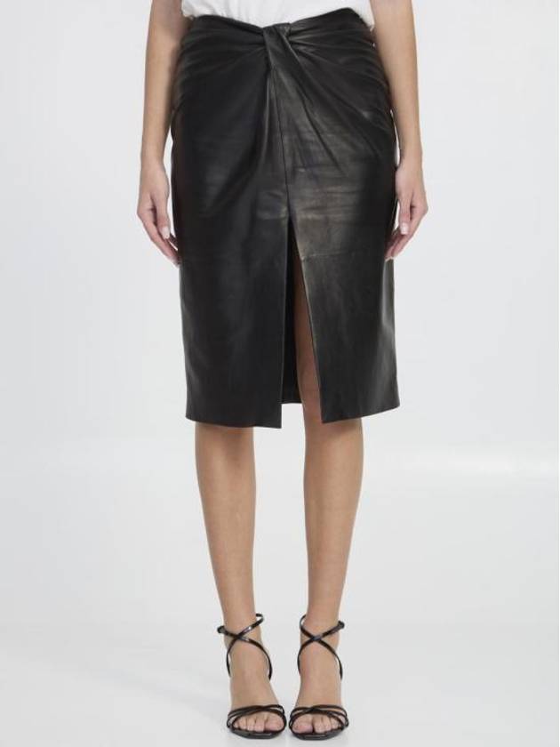 Short Skirt 4468293 776771 YCOJ2 1000 BLACK - SAINT LAURENT - BALAAN 1