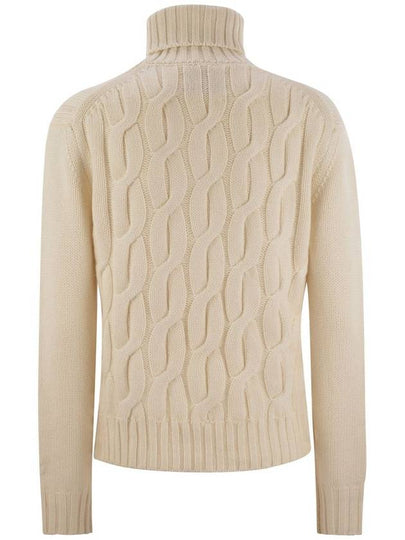 GIVERNY - Cable-knit turtleneck jumper - MC 2 SAINT BARTH - BALAAN 2