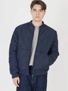 Quilting Zip up Down Jumper Navy - CHANCE'S NOI - BALAAN 3