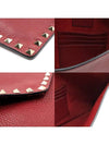 Women s Valentino TVQP56VSH1 Red Calfskin Envelope Gold Rockstud Clutch gt Pouch Gangbuk used luxury goods - VALENTINO - BALAAN 8