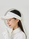 Golf Wear Tweed Pearl Ribbon Sun Cap White - J JANE - BALAAN 1