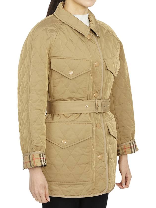 Women's Kemble Diamond Quilted Jacket Beige - BURBERRY - BALAAN 6