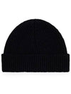 Heart Logo Wool Beanie Black - AMI - BALAAN 3