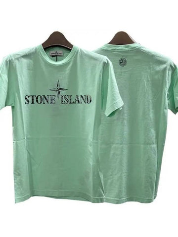 Stone Kids Logo CAMO TWO Short Sleeve T Shirt 10 12 781621073 V0044 270867 1094383 - STONE ISLAND - BALAAN 1