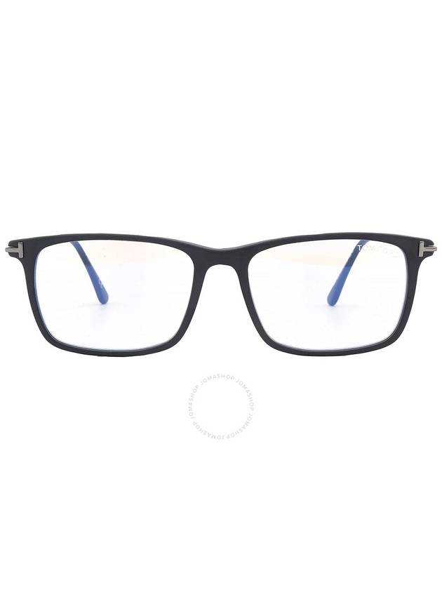 Tom Ford Blue Light Block Rectangular Men's Eyeglasses FT5758-B 002 54 - TOM FORD - BALAAN 1