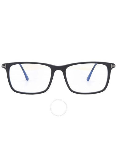 Tom Ford Blue Light Block Rectangular Men's Eyeglasses FT5758-B 002 54 - TOM FORD - BALAAN 1